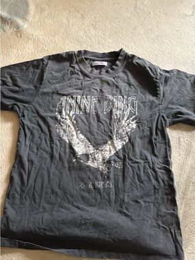 Anine Bing Black Graphic Eagle Tee - Men's Short Sleeve
